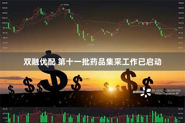 双融优配 第十一批药品集采工作已启动